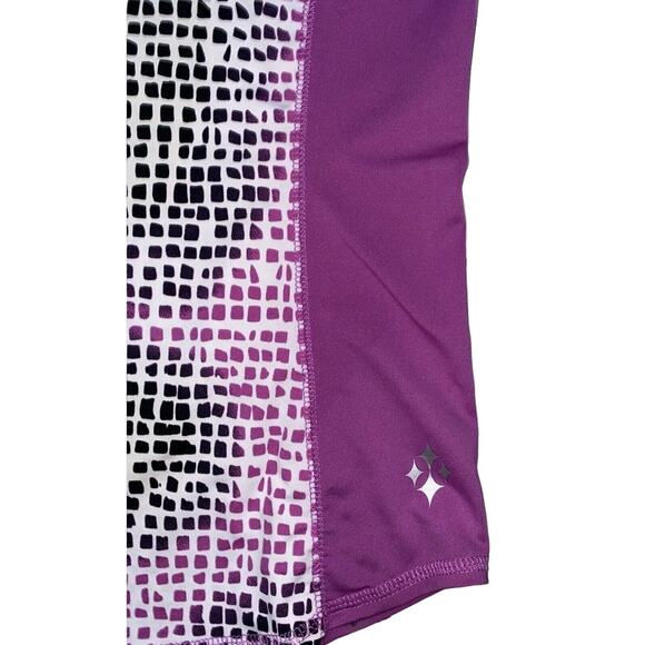 JoFit Women's Tank Top Medium Pink/Purple Black Cheetah Print Golf Tennis EUC - Picture 3 of 6